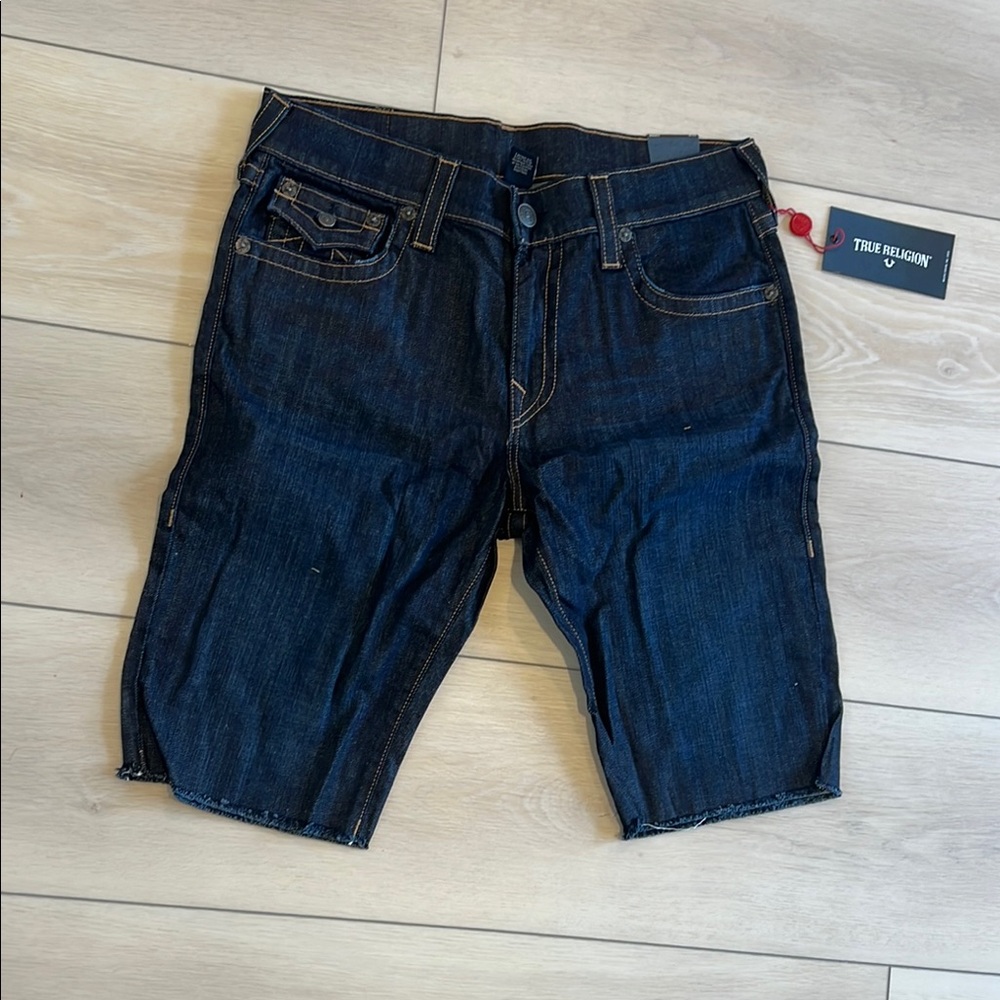 True Religion Indigo Denim Shorts